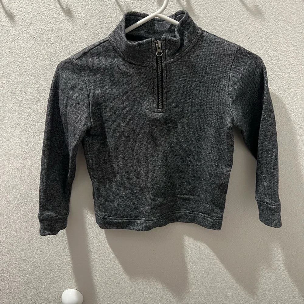 Children’s place toddler boys quarter‎ zip sweater size 4t